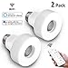 Elegant Choise Smart Wifi Bulb Socket E26/ E27 Bulb Adapter Base Converter Wi-Fi Led Light Bulbs Timer Holder Wireless Lamp Adapter Compatible with Alexa, Google Assistant and Alexa Accessories