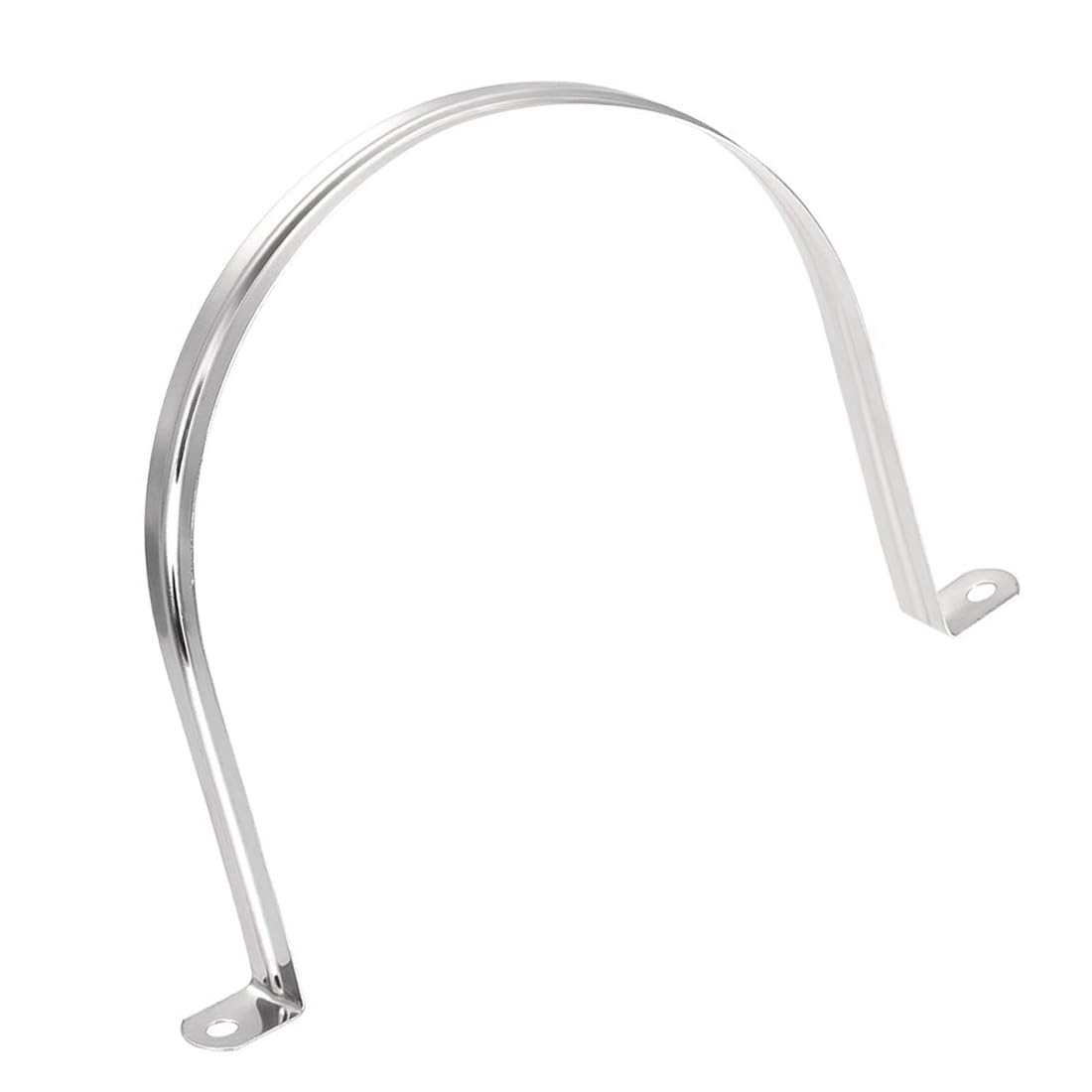 MACHSWON 160mm(6.3") Rigid Pipe Strap 2 Holes U Bracket Cable Clamp, 201 Stainless Steel Tension Tube Clip Conduit Clamp Hanger 12pcs