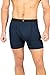 Texere Men's Athletic Boxer Brief (Adao, Midnight Blue, L) Comfortable Underwear