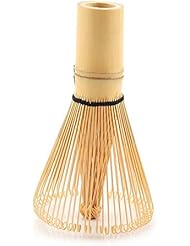 Natural Bamboo Tea Whisk for Chasen Preparing Matcha Powder Brush Tool(64 Prongs)