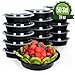 Meal Prep Container Reusable with Lids [25 Set- 24oz] Round Ideal-Food Prep Containers, Food Storage Bento Box | Stackable | Microwave | Dishwasher | Freezer Safe.