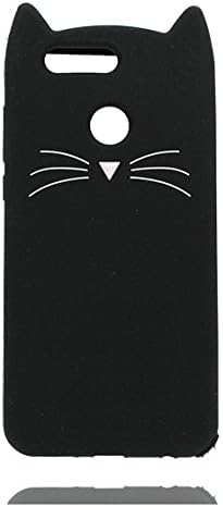 Huawei Nova 2 Plus Silicone Case, Huawei Nova 2 Plus Cute Cover,Fashionable Slim-Fit Anti-Scratch Soft TPU Protective Back Bumper Case [Cartoon 3D Cute Moustache Ear Cat ] Cover for Huawei Nova 2 Plus