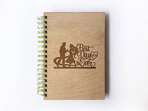 Click Here to See More Images Wedding Guest book (wood) - notebook - Rapunzel Cake Topper