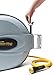 POWER Retractable Hose Reel 75 ft + 6 ft x 1/2” - Brass Fittings, Super Heavy Duty, 3 Layer Hybrid Hose, Slow Return System, Patented Nozzle Protector - Wall Mounted Water Hose Reel