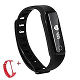 SEFREE Fitness Tracker,Smart Bracelet Pedometers with Heart Rate Monitors,Activity Wristband with Step and Calorie Counter with 1pc Extra Band for Women Men Kids By