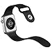 Apple Watch Band, JETech Soft Silicone Replacement Sport Band for Apple Watch All 42mm Models (Black) - 2216