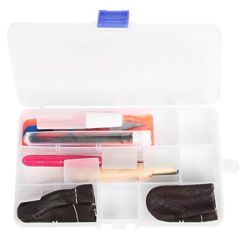 Bicaquu DIY Handcraft Wool Felting Tool Set Needle Felting Craft with 6 Mold Scissors Awl Tool Kits