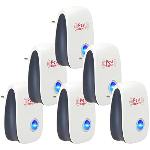 FANDE Ultrasonic Insect Repellent, Indoor Mosquito Repellent, Electronic Portable Mosquito Repellent, Insect Repellent, Can be Used to Repel Mosquitoes, Fleas, Cockroaches, Mice(6PCS)