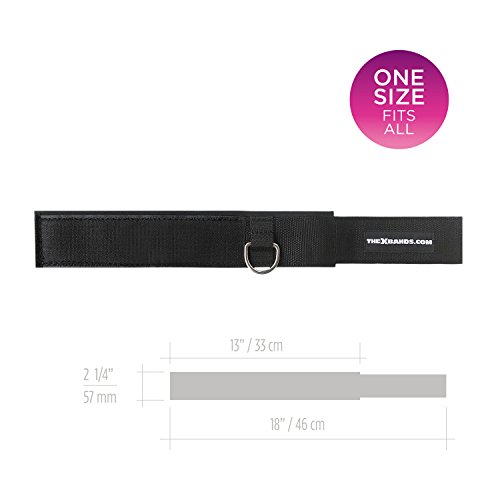 The x Bands Ankle Straps for Gym Cable Machine and Resistance Bands by 2 Padded Fitness Cuffs for Men and Women - Best for Exercise Equipment, Booty Bands, Weight Lifting, Leg Workout, Glutes, Quads