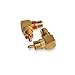 Conwork 2-Pack RCA Male to Female 90 Degree Right Angle Plug Adapters M/F Gold-Plated Connector