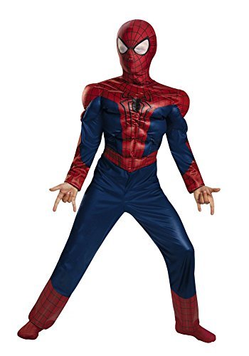 Spiderman with Muscles Complete Costume Set Size Large 10/12