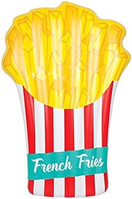 Inflatable French Fries Inflatable Swimming Floating Row For Pool Surfboard Floating Bed Thicken Swimming Ring Floating Mat 68.8953.157.87inch/17513520CM ( Size : 17513520 )