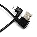 Coiled Mini USB Cable - Rerii Left Angled Coiled USB 2.0 to Mini USB Cable, Charging and Date SYNC transferring, Spring, Coiled Mini USB Cable Cord For The Device With Mini USB Port