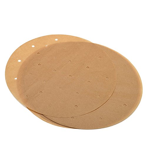100pcs 9inches Non-stick Parchment Paper Baking Sheets, Besego Unbleached Pre-Cut Wax Paper for Grill, Line, Cook, Steam, Air Fryers, Hamburger Patty Paper
