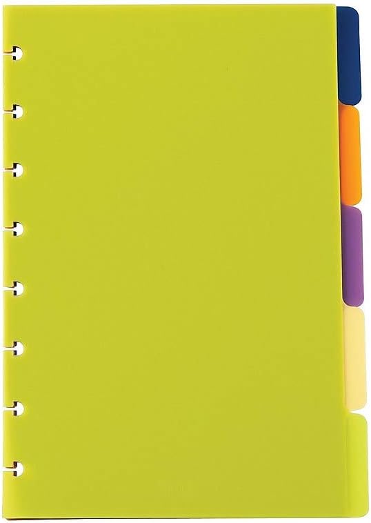 Staples? Arc Notebook Poly Index Dividers Set of 5 Juniorsized Assorted Colors Binder Index