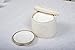 Marathon Deluxe Quilted Damask China Storage Cup/Glass Case. Size-7 Inch. Color-Ivory. SKU-KW200004DMSK