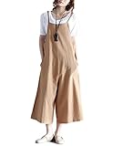 Hulaha Womens Linen Loose Fit Overalls Jumpers