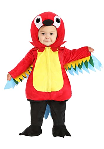 Infant Squawking Baby Parrot Halloween Costume | Soft Plush Jumpsuit and Booties for a Colorful and Adorable Look 3/6 Months at Amazon