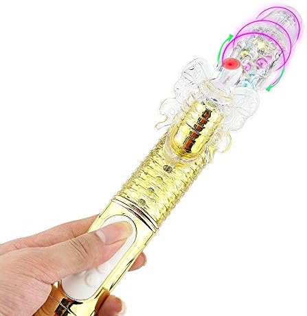 Perfect Size 1111 10 Speeds Thrusting Rotating Large Size Rabbit Toys，Medical Silicone Waterproof Rechargeable Cordless Massage Wand Only Sold by"Funny Shop US"