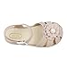 iFANS Girls Pearl Flower Princess Jelly Shoes Mary Jane Flats Toddler Little Kids
