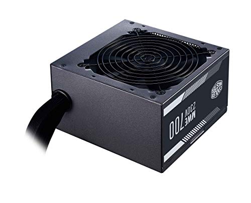 Cooler Master MWE 700 White 230V - V2 Power Supply Unit, UK Plug - 80 PLUS 230V EU Certified, Quiet 120 HDB Fan, DC-to-DC + LLC Circuit with Single +12V Rail - 3 Year Warranty