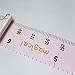 MinoMia Kids Growth Chart, Wood Frame Fabric Canvas Height Measurement Ruler from Baby to Adult for Child's Room Decoration 7.9 x 79in (7.9 x 79in, Pink - Cloud)