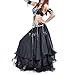 BellyLady Belly Dance Skirt Halloween Tribal Chiffon Tiered Maxi Full Skirt 37.8 Inch Length