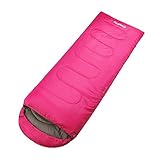 KingCamp Envelope Sleeping Bag 4 Season Lightweight Comfort with Compression Sack Camping Backpack 26F/-3C