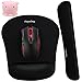 Keyboard and Mouse Wrist Rest Pad, Ouyulong Superfine Fiber Soft Memory Foam Mouse Wrist Rest Pad and Non Slip Keyboard Wrist Rest for Mac, Computer, Laptop, Gaming & Office Easy Typing & Pain Relief