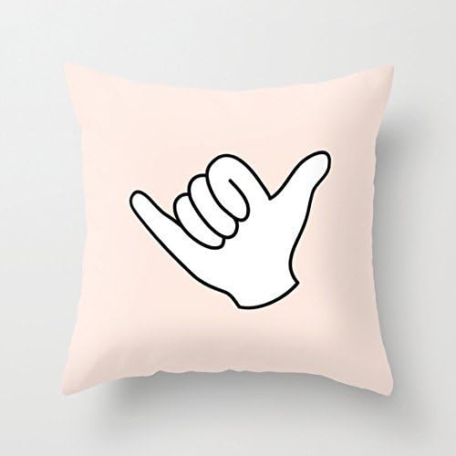 Amazon Com Ploekdu Cute Hang Loose Throw Pillows Throw Pillow