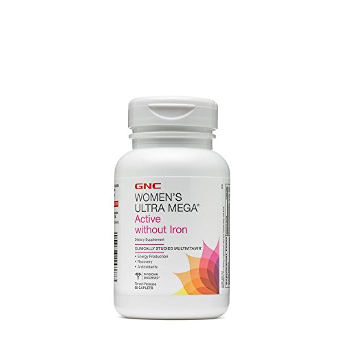 GNC Womens Ultra Mega Active Without Iron 90 Caplets