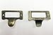 UniDecor New 30Pcs Antique Iron Label Frame Card Holder Cup Pull Handle Drawer Box Case Cabinet Cupboard Carpenter Repair Decoration Hardware(1.89 Inch 1.26 Inch)