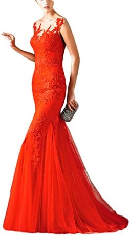 Kmbridal Mermaid Evening Dresses Long 2017 Lace Prom Dress for Graduation Robe de Soiree Courte