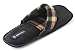 J. Fiallo Mens Faux Suede Scuff House Slipper With Plaid Trim Fabric Design In 4 Classy Colors