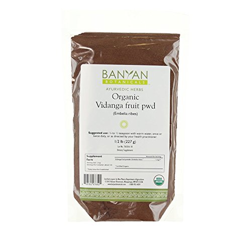 Banyan Botanicals Vidanga Powder - Certified Organic, 1/2 Pound - Bolsters the natural defenses of the GI Tract* Banyan Botanicals Vidanga Powder - Certified Organic, 1/2 Pound - Bolsters the natural defenses of the GI Tract*
