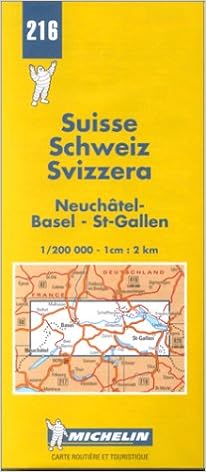 Carte Routiere Neuchatel Basel St Gallen N 216 Cartes Michelin Livres Amazon Fr