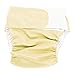 Large Adult Cloth Diaper, Washable and Reusable Incontinence Pants for Old Man Disabled Postoperative Care, Anti-side Leakage Design and Super Absorbent Performance (Yellow)