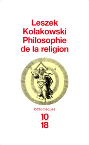 Philosophie de la religion by (Mass Market Paperback)