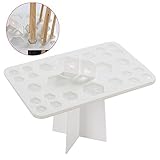 Yaheetech Makeup Brush Tree Brush Dryer Holder Make Up Tool (White)