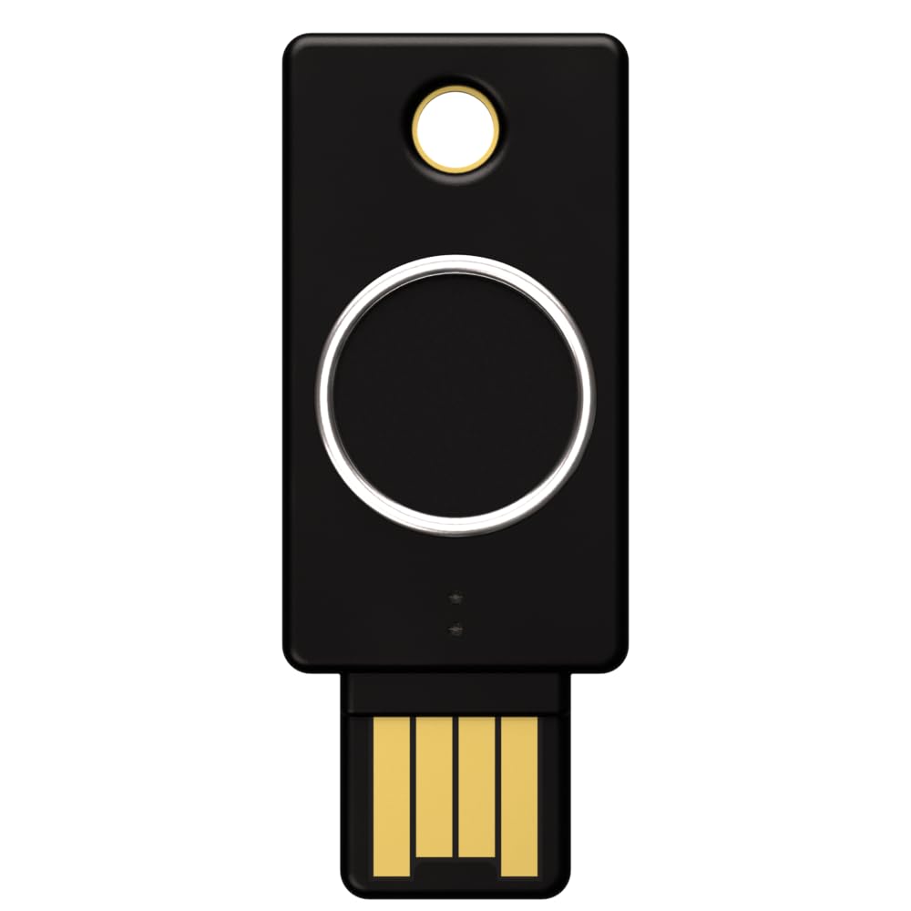 Yubico YubiKey Bio (FIDO Edition) - Basic Compatibility - Multi-Factor authentication (MFA) Security Key and passkey, Connect via USB-A, Biometric, FIDO Certified - Protect Your Online Accounts