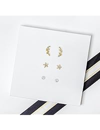 Pendientes de oreja de escalador   pendientes de oro para mujer con circonitas cúbicas y diamantes, pendientes delicados y modernos, pendientes de joyería de cristal, pendientes de escalador de orejas y puños aprobados por celebridad., latón chapado en or