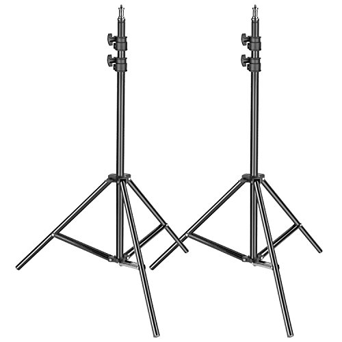 Neewer 2 Stück Lichtständer - metallischer einstellbarer 92-200 Zentimeter Schwer Duty Unterstützungsständer für…