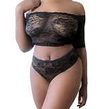 Women's Lingerie Set,Neartime Underwear Babydoll Sleepwear Lace Nightwear G-string (L)