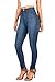 Vibrant Womens Juniors Classic High Waist Denim Skinny Jeans 9 Medium Denim