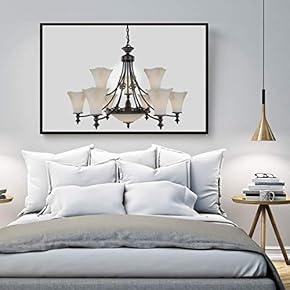 Floating Framed Canvas Wall Art for Living Room, Bedroom Droplight Canvas Prints for Home Decoration Ready to Hang - 16x24 inches
