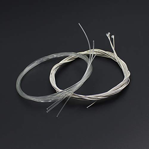 6 Pieces Classical Guitar Strings Nylon Silver Plated Copper Alloy Wrapped String for Classical Guitar