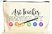 Moonwake Designs Art Teacher Survival Kit Makeup Bag - Art Teacher Gift, Teacher Appreciation, Pencil Holder
