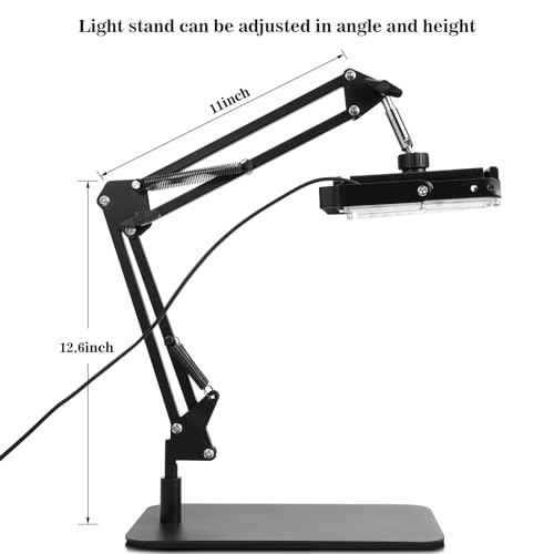 Caydo 50W LED UV Screen Printing Light with Black Light Stand and Instructions, Exposure Unit for Screen Printing and Cyanotypes