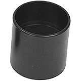 Flexaust233 Tuec Plastic Hose Connector for 2.25" Vacuum Hose, 2.5" Length, Black (Pack of 1)