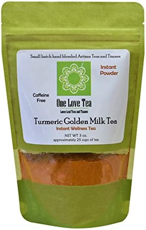 One Love Tea - Turmeric Golden Milk Tea - 3 Ounce Instant Powder
